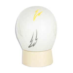 plafonnier verre en opaline - blanche