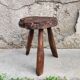 Tabouret brutaliste Art populaire français 1950