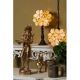 Tiffany pendant lamp 21x21x17/90 cm beige glass flower dining table lamp