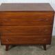 commode années 50 vintage trois tiroirs pieds compas