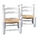 Pair of rush-seated chairs by Charles Dudouyt