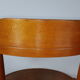 Old curved wooden armchair, 1930/1950. 78x58x48 cm.