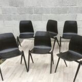 Set of 6 Dutch design and vintage chairs S22
