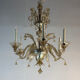 Venetian lustre in gilded Murano glass, circa 1920