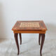 Stella chime, music box table, jewelry box, wood marquetry, side table, bedside table