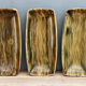 Set of 3 raviers in earthenware of Saint Clément