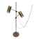 Brutalist Copper Floor Lamp by Holm Sørensen, Denmark 1960s