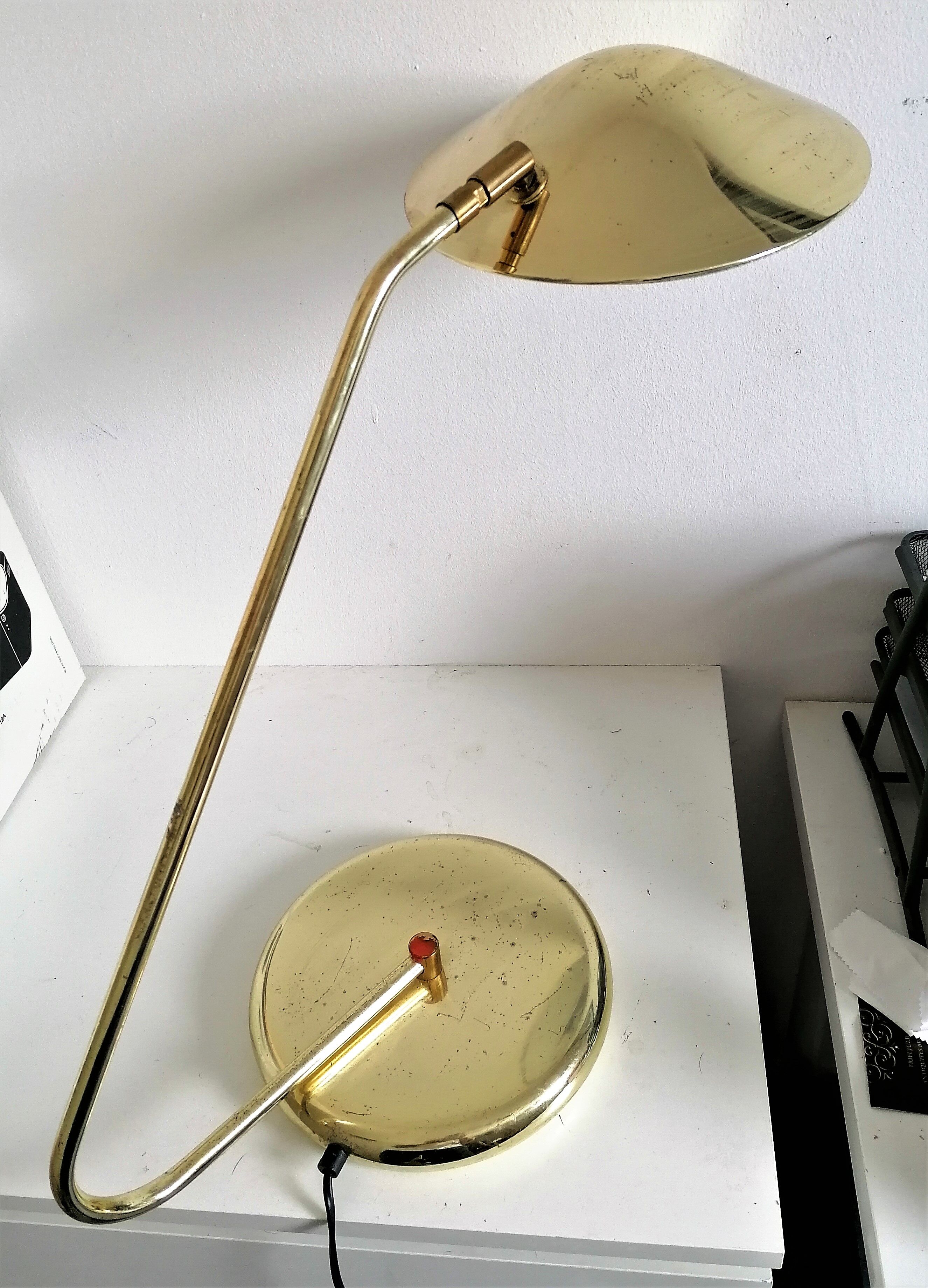Lampe de bureau articulée à rotule style UFO space age vintage