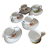 Villeroy & Boch naive design cups and saucers set