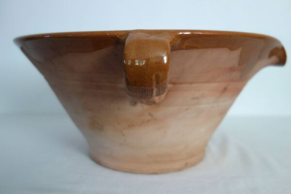 Grésale ou tian en terre cuite vernissée diam 38cm