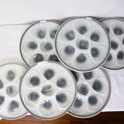 6 oyster plates Moulin des Loups and Orchies 210371