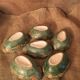 Lawyer service with 6 slip cups signed FG (Francesco Guarino)