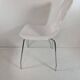 Industrial chair with fibreglass shell, chrome steel base – 1960