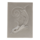 Plaster bas-relief of an acanthus leaf.