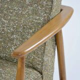 Green mottled Z armchair