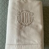 Old metis cloth. embroidered da monogram. n13°