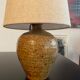 Vintage pyrity stoneware lamp