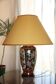 Lampe de table en porcelaine Motif floral