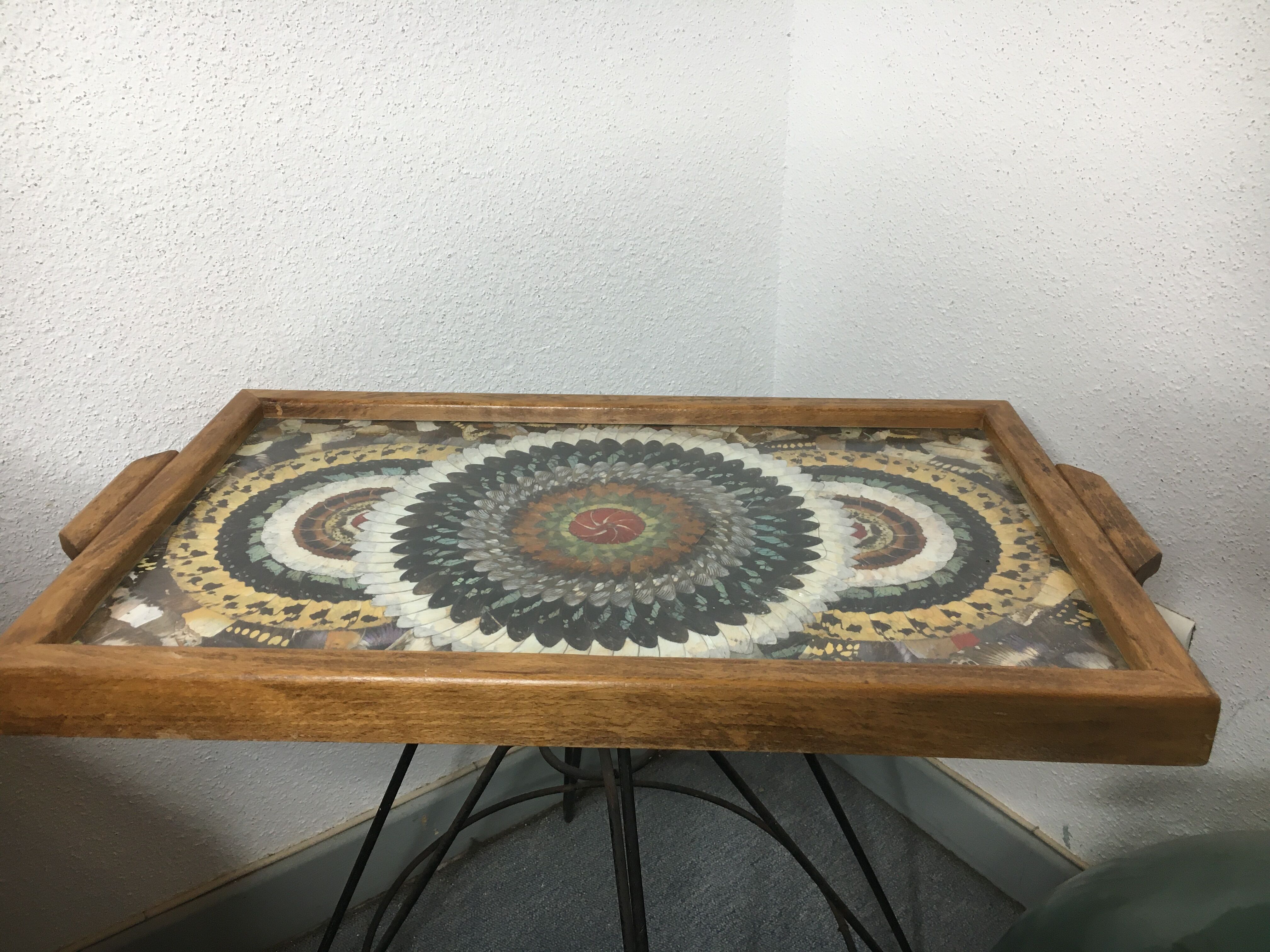 Craft butterfly wings service dish