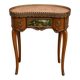 Louis XV style bean desk in marquetry and gilded bronze