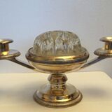 Silver metal table center