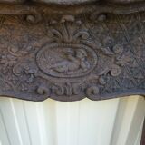 Cast-iron fireplace mantle