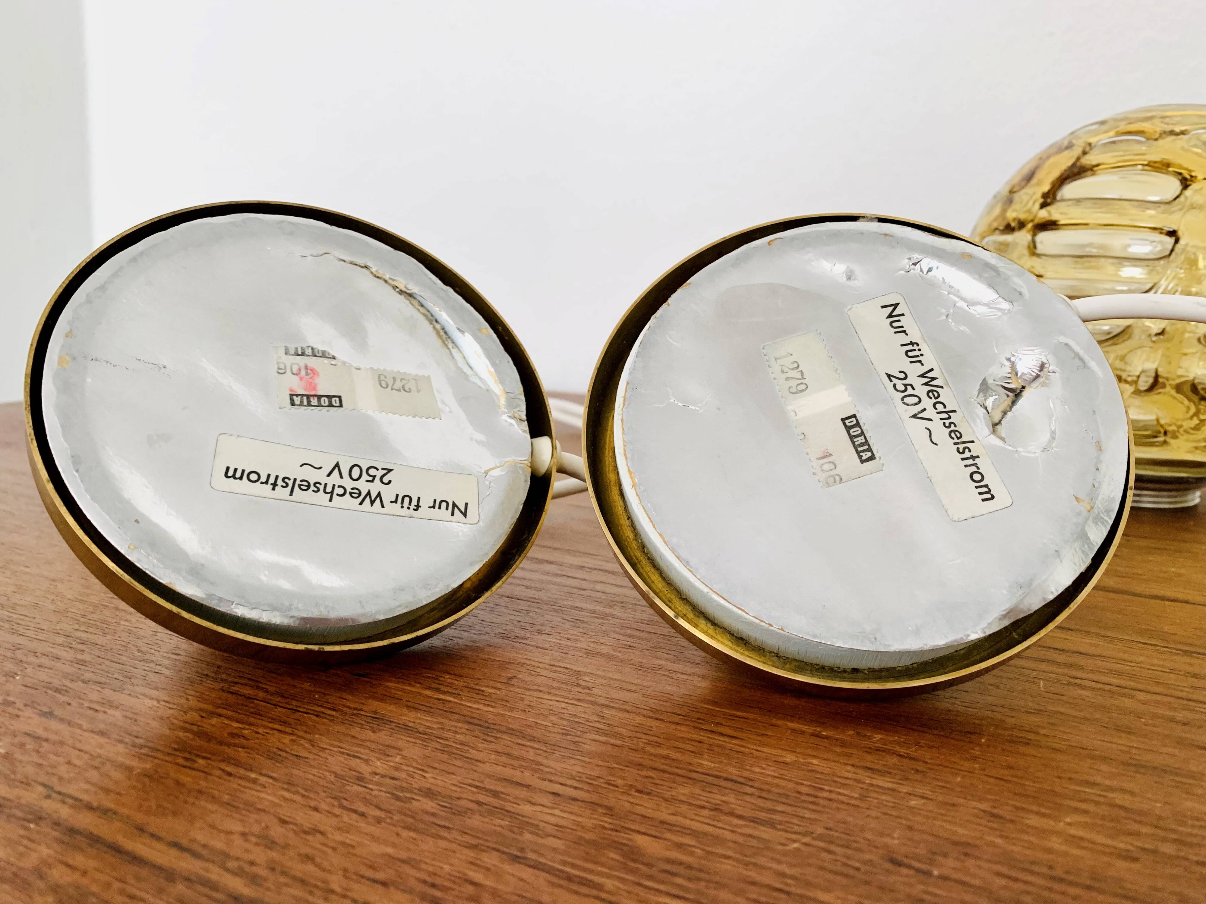 Set of 2 Glass Table Lamps from Doria