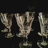 9 Royal Brierley crystal glasses