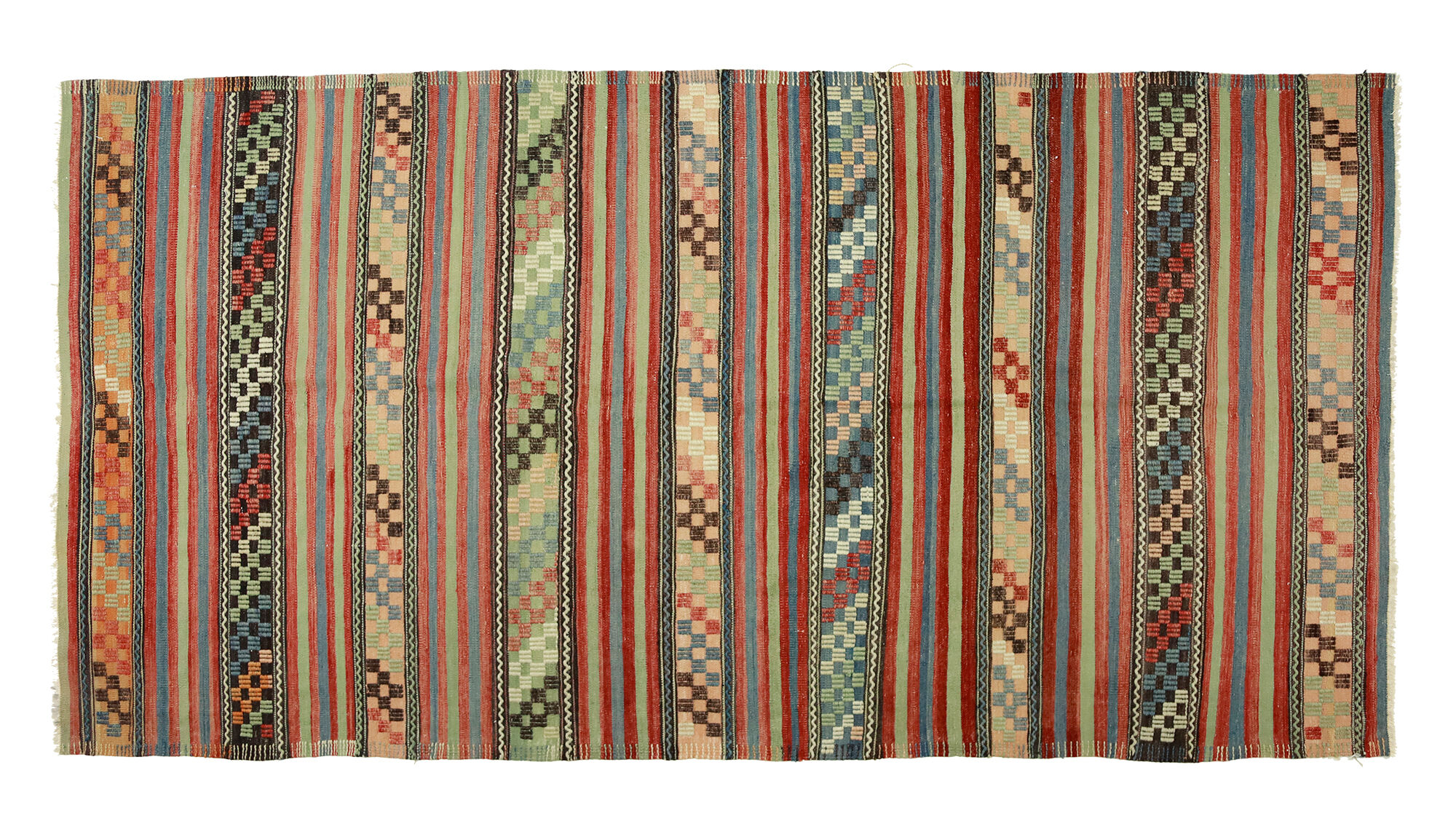 Anatolian handmade kilim rug 293 cm x 148 cm
