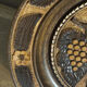 Carved wooden fruit bowl – Centrepiece with grape decoration