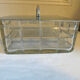 Old cut glass and vintage metal 70s biscuit box