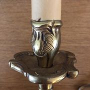 Lampe de chevet Vintage pied en laiton massif année 60