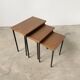 Tables gigogne teck moderniste années 50