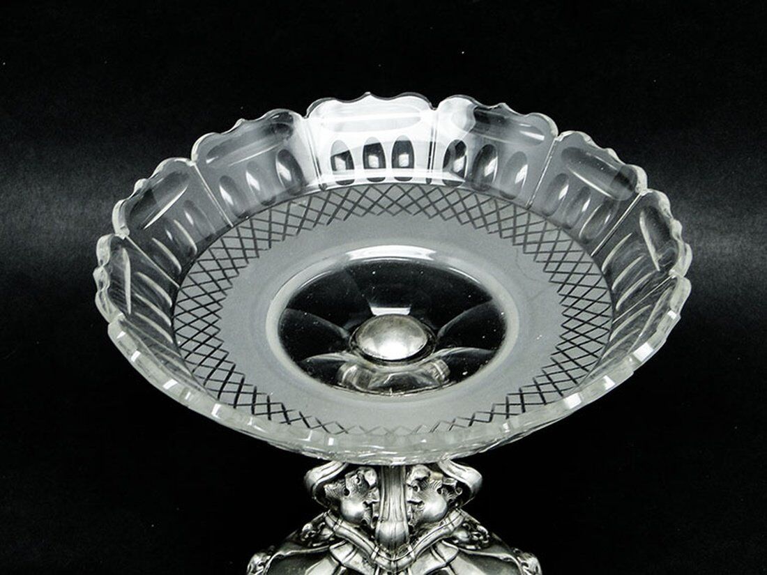 19th century Austro-Hungarian silver fruit platter