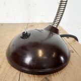Vintage Brown Bakelite Gooseneck Table Lamp, 1950s