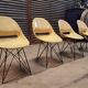 Set of 4 beige chairs by Miroslav Navràtil by Vertex