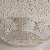 Cut glass fruit bowl