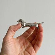 Lot de 6 porte-couteaux en forme de chien teckel