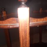 English 2-tier mahogany pedestal table