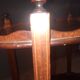 English 2-tier mahogany pedestal table