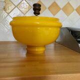 Lustre vintage en verre orange