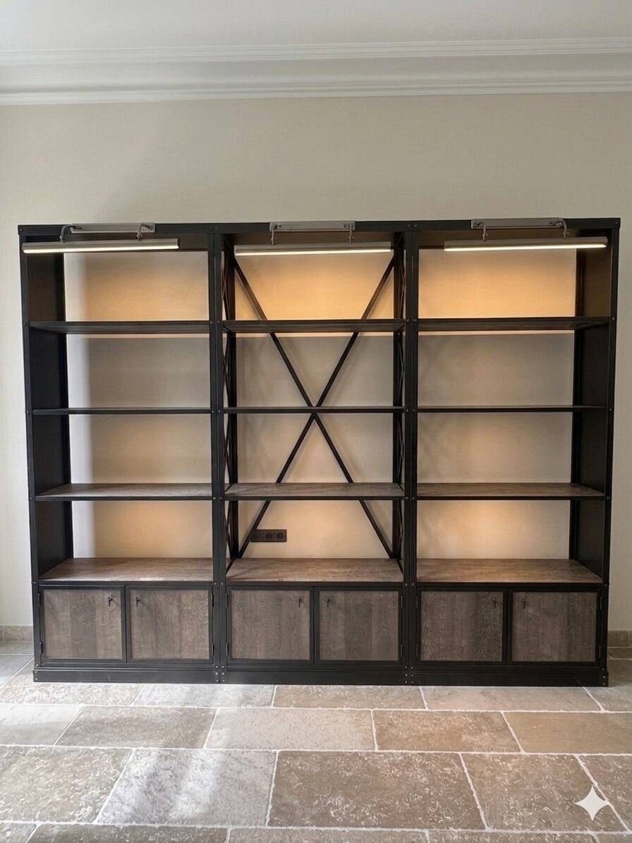 Industrial style library