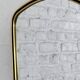 Rear view mirror and free form from the 60s brass frame highlighted with black