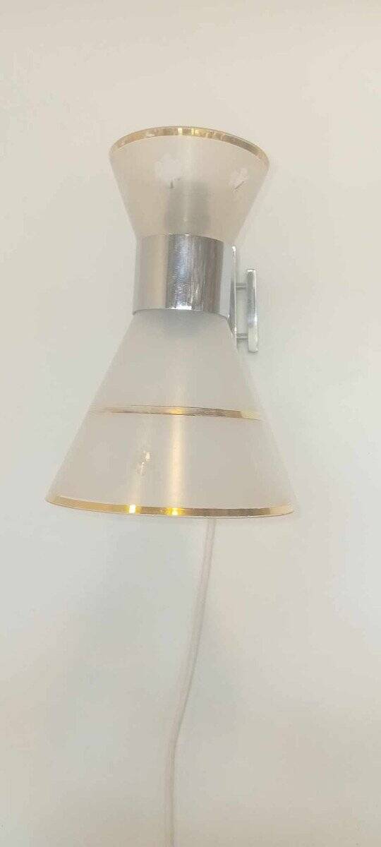 Rare Art Deco Wall Lamp 1930 Diabolo