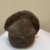 Primitive art head sculpture
