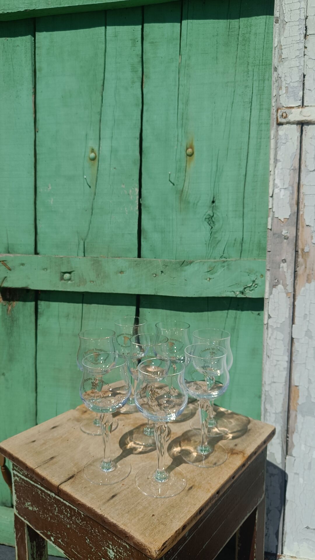 Chinon Rabelaisian glasses – Touraine – vintage glassware
