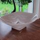 White marbled glass designer cup