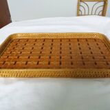 Wicker rattan tray