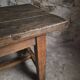 Dining table / antique work table in oak from France, 1750–1850
