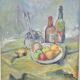 Wolfgang Heinz Unger, Colorful Still Life, 1971, Oil Painting, Framed